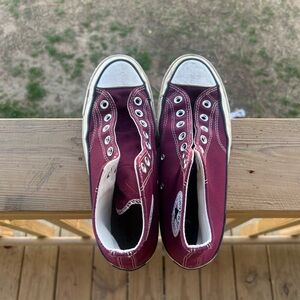 Maroon Canvas Sneakers